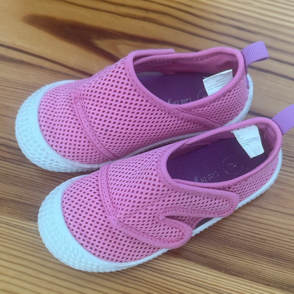 EUC Pink Cat & Jack Kids Slip-On Water Shoes